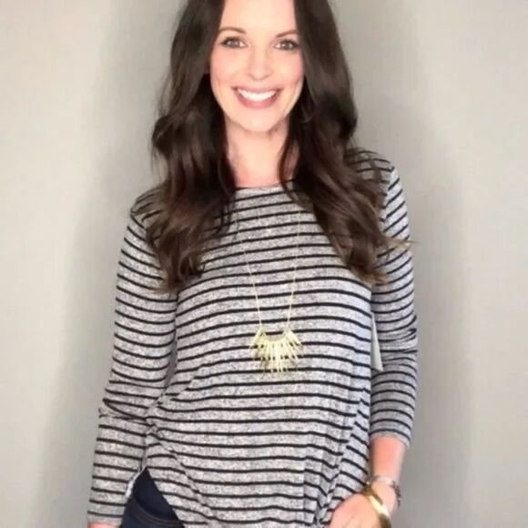 Stella & Dot Kari Fringe Necklace Gold Spikes Pulley Chain 32” Adjustable - Picture 2 of 10